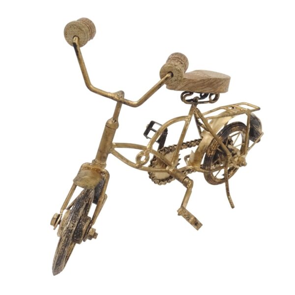 Alte Fahrrad-Figur – Nostalgische Vintage Deko aus Metall & Holz