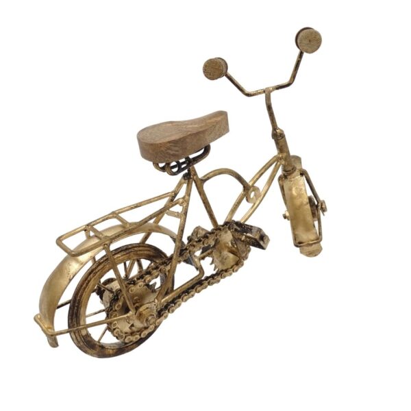 Alte Fahrrad-Figur – Nostalgische Vintage Deko aus Metall & Holz