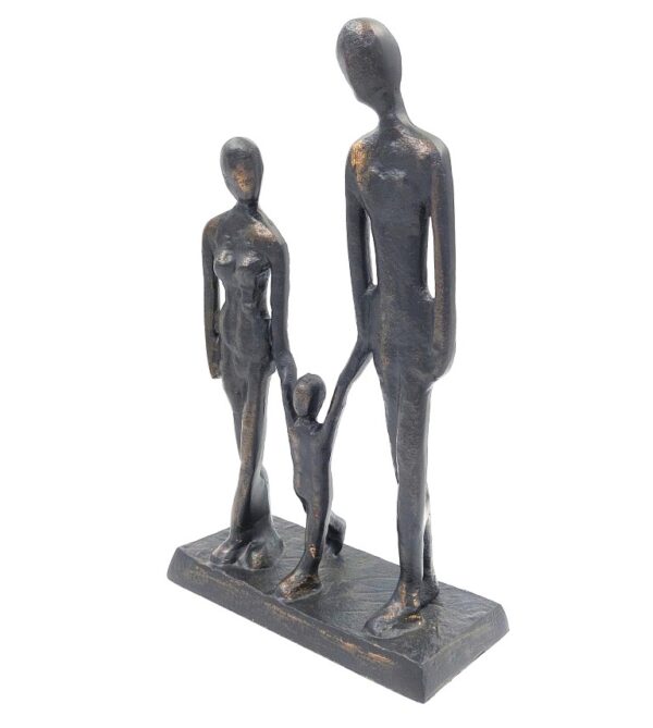 Familie mit Kind Dekofigur – Zeitlose Skulptur für ein harmonisches Zuhause