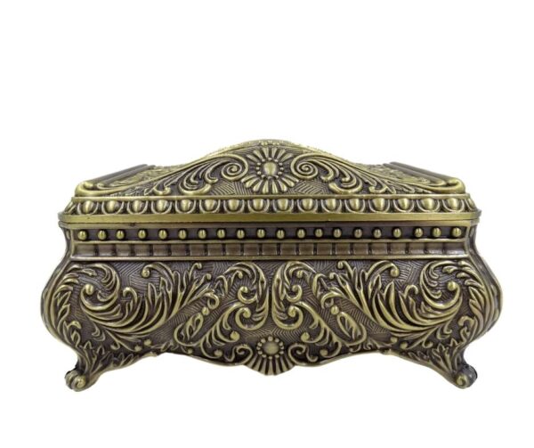 Metall Schmuckschatulle 21-20M – Elegante Schmuckbox im Louis-Stil