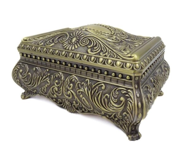 Metall Schmuckschatulle 21-20M – Elegante Schmuckbox im Louis-Stil