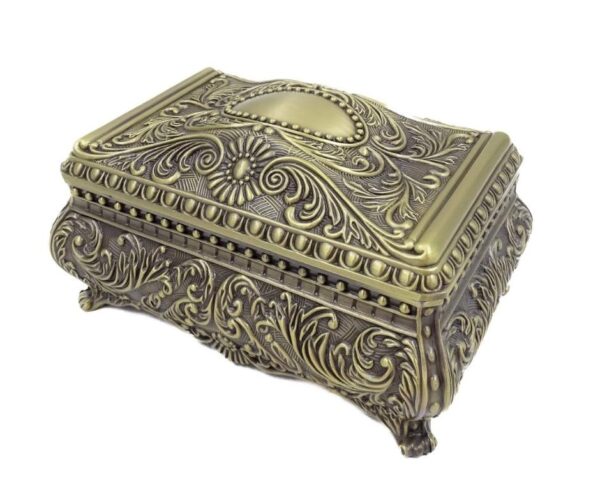 Metall Schmuckschatulle 21-20M – Elegante Schmuckbox im Louis-Stil