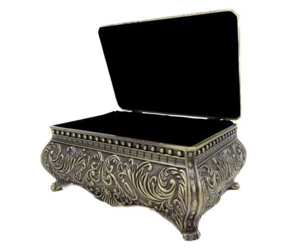 Metall Schmuckschatulle 21-20M – Elegante Schmuckbox im Louis-Stil