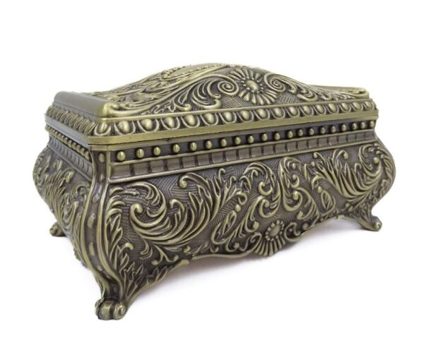 Metall Schmuckschatulle 21-20M – Elegante Schmuckbox im Louis-Stil