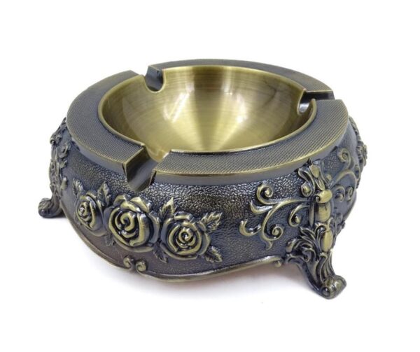 Metall Aschenbecher Louis Stil – Elegante Vintage Deko für Zuhause