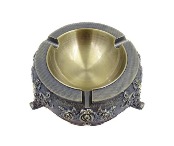 Metall Aschenbecher Louis Stil – Elegante Vintage Deko für Zuhause