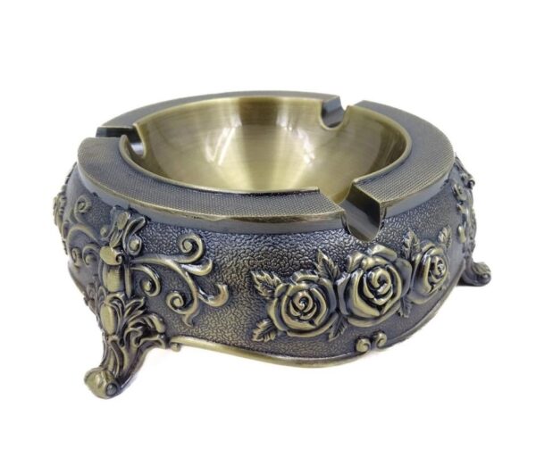 Metall Aschenbecher Louis Stil – Elegante Vintage Deko für Zuhause