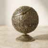 Metall Aschenbecher Globus – Exklusiver Design Aschenbecher mit Deckel