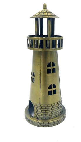 Maritimer Leuchtturm Teelichthalter – Einzigartige Deko 18,5 cm