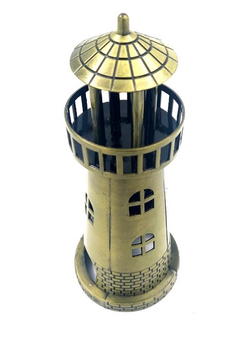 Maritimer Leuchtturm Teelichthalter – Einzigartige Deko 18,5 cm