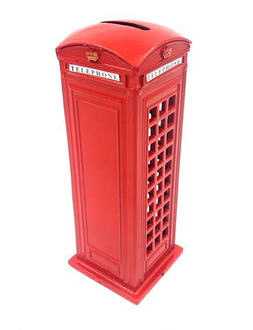 London Telefonzelle Spardose – Originelle Deko 18 cm