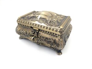 Goldene Schmuckschatulle Metall - Elegant - 21-20L