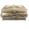 Goldene Schmuckschatulle Metall - Elegant - 21-20L