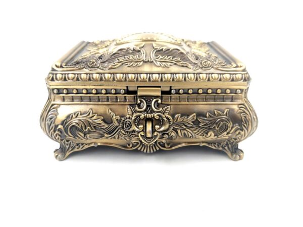 Goldene Schmuckschatulle Metall - Elegant - 21-20L