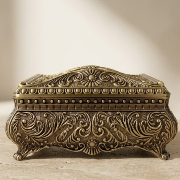 Goldene Schmuckschatulle Metall - Elegant - 21-20L