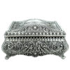 Silberne Schmuckschatulle Metall - Elegant - 20-74M