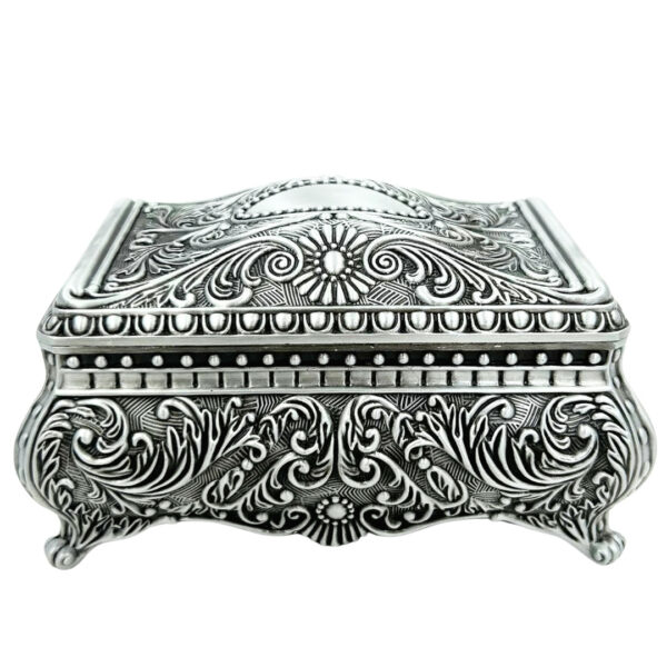 Silberne Schmuckschatulle Metall - Elegant - 20-74M