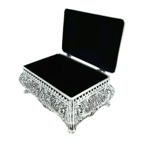 Silberne Schmuckschatulle Metall - Elegant - 20-74M