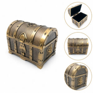 Schatztruhe Metall – Vintage Aufbewahrungsbox