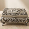 Vintage Metallschatulle Silber – Schmuckbox 2075