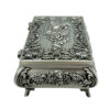 Vintage Metallschatulle Silber – Schmuckbox 2075