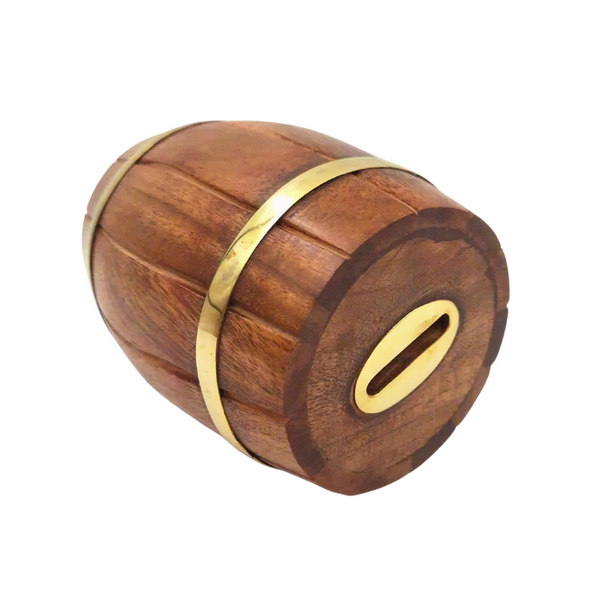 Spardose Fass Holz – Rustikale Geschenkidee