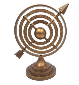 Sphärisches Astrolabium Aluminium - Exklusive Dekoration für Entdecker und Astronomie-Fans