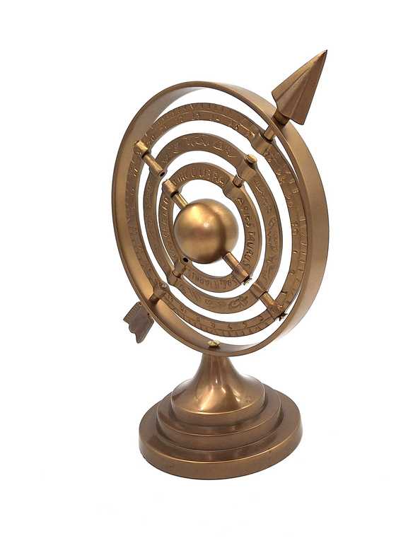 Sphärisches Astrolabium Aluminium - Exklusive Dekoration für Entdecker und Astronomie-Fans