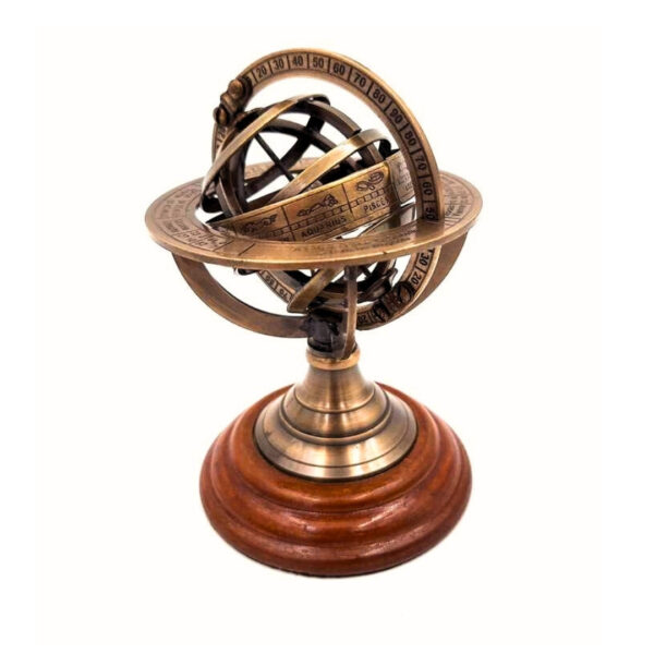 Astrolabium aus Messing – Elegante Retro-Dekoration NI351