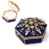 Schmuckdose Marineblau Gold – Luxuriöse Eleganz
