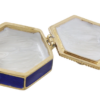 Schmuckdose Marineblau Gold – Luxuriöse Eleganz