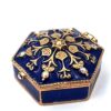 Schmuckdose Marineblau Gold – Luxuriöse Eleganz