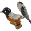 Vogel Schmuckdose Metall – Exklusive Kristall-Deko 6 cm