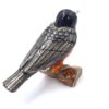 Vogel Schmuckdose Metall – Exklusive Kristall-Deko 6 cm