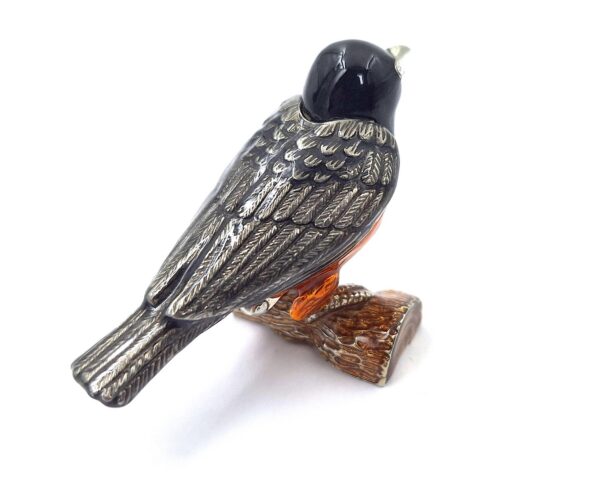 Vogel Schmuckdose Metall – Exklusive Kristall-Deko 6 cm