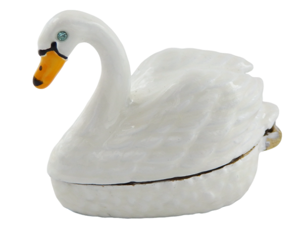 Schmuckkästchen Schwan Kristalle – Elegante Schatulle