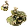 Frosch Schmuckdose mit Kristallen - Exklusiver Blickfang