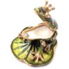 Frosch Schmuckdose mit Kristallen - Exklusiver Blickfang