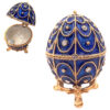 Blaue Fabergé Ei Schmuckdose - Zeitlose Eleganz