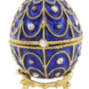 Blaue Fabergé Ei Schmuckdose - Zeitlose Eleganz