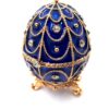 Blaue Fabergé Ei Schmuckdose - Zeitlose Eleganz