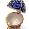 Blaue Fabergé Ei Schmuckdose - Zeitlose Eleganz