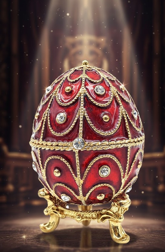 Fabergé Ei Schmuckdose - Luxuriöse Eleganz