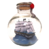Segelschiff in Flasche - Maritime Eleganz