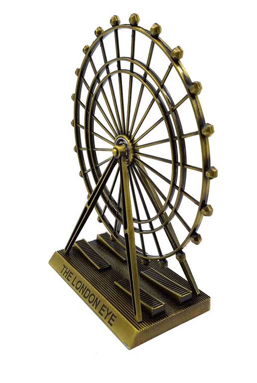 Riesenrad Deko Metall - Nostalgischer Blickfang