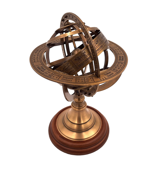 Messing Astrolabium - Elegante Astronomie Dekoration