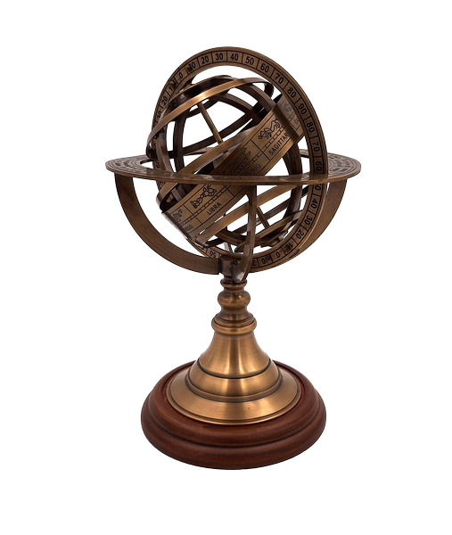 Messing Astrolabium - Elegante Astronomie Dekoration