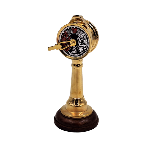 Maritimer Maschinentelegraf 16 cm – Exklusive Schiffsdeko aus Messing