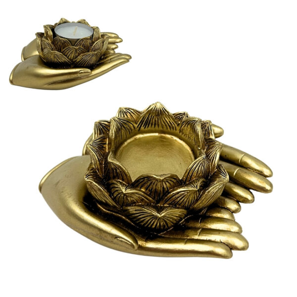 Teelichthalter Hand - Eleganter Glamour Kerzenhalter