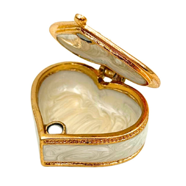 Schmuckschatulle Herz Weiß Gold - Zeitlose Eleganz